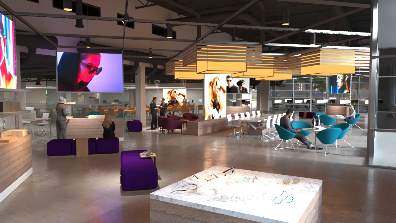 Suite 7 concept retail space rendering Scottsdale