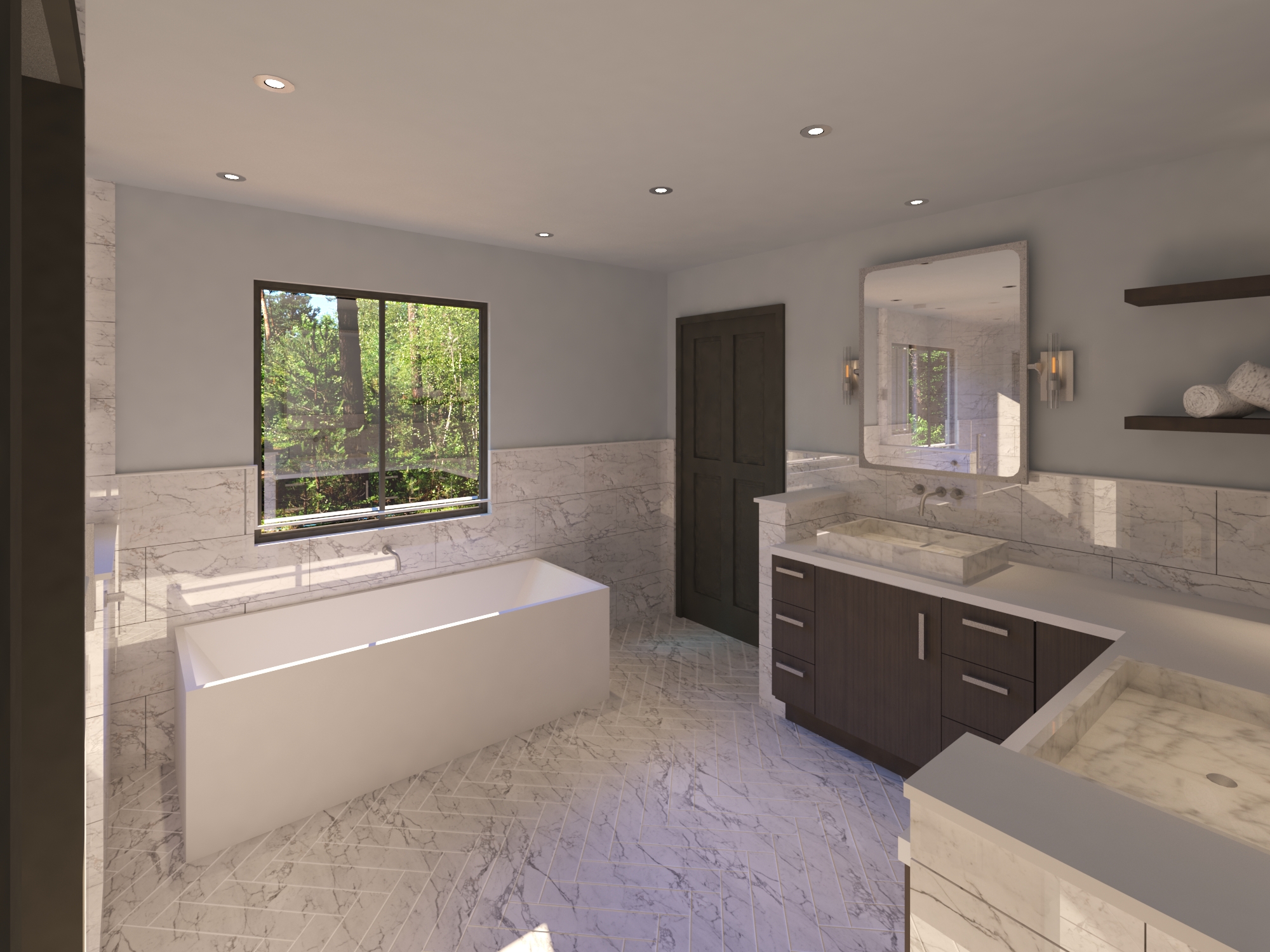 Lake Tahoe Master Bath Remodel - view 2