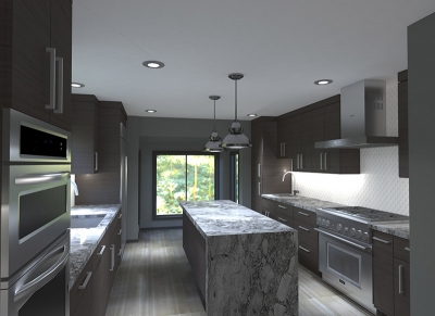 3d kitchen illustration