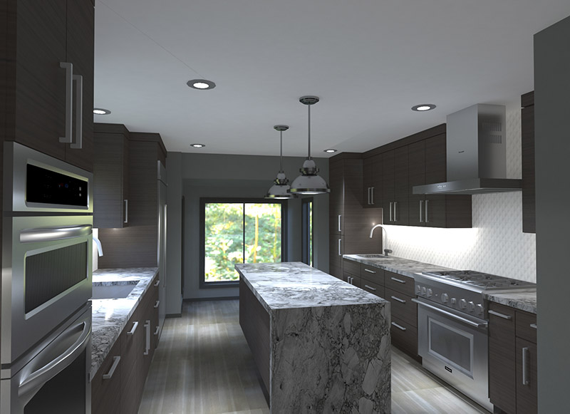 3d kitchen illustration